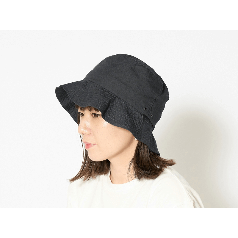 snowpeak TAKIBI Light Ripstop Hat漁夫帽 黑  AC-23SU00600BK