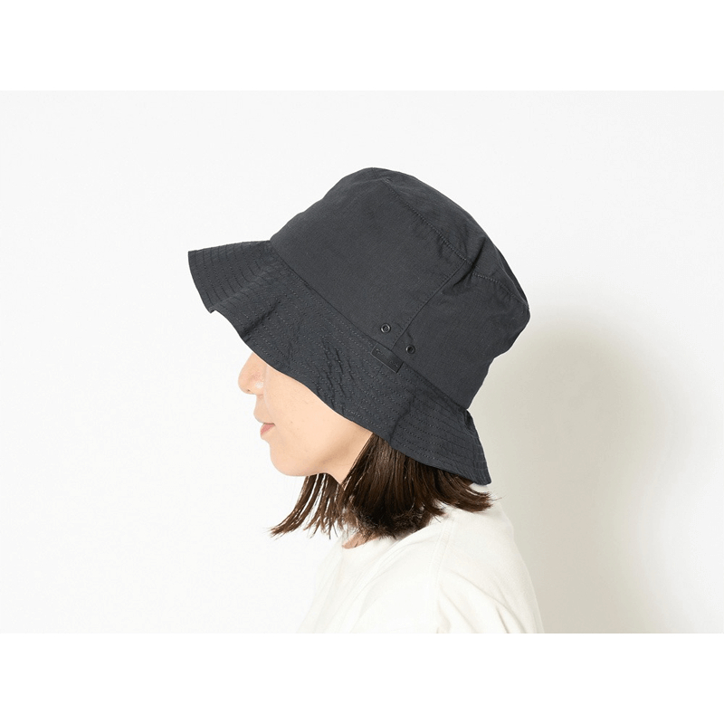 snowpeak TAKIBI Light Ripstop Hat漁夫帽 黑  AC-23SU00600BK