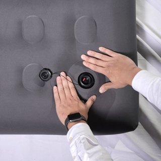 Outdoorbase 歡樂時光頂級M-king充氣床升級版-灰