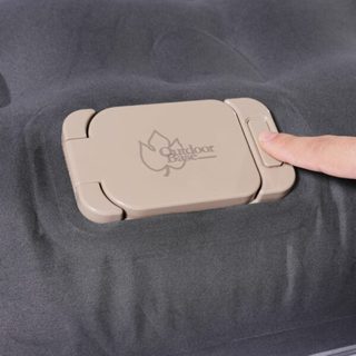 Outdoorbase 歡樂時光頂級M-king充氣床升級版-灰