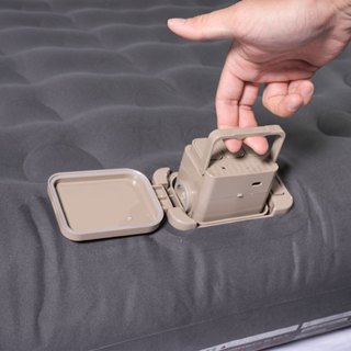 Outdoorbase 歡樂時光頂級M-king充氣床升級版-灰