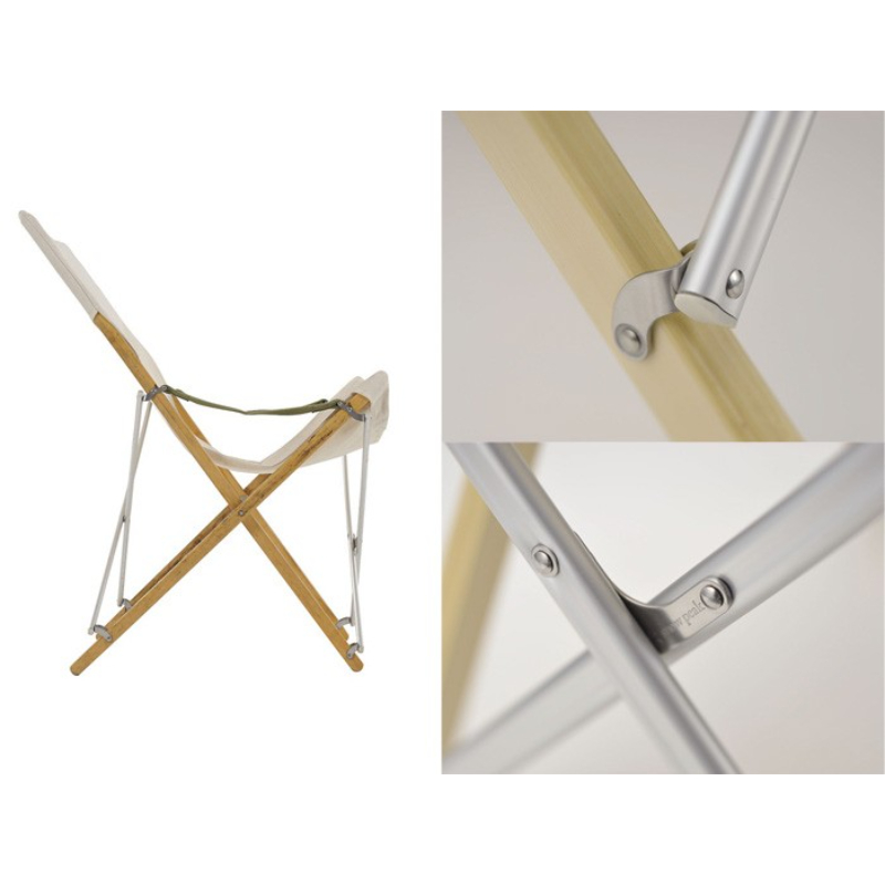 snowpeak Take!竹材摺椅-加高米色 