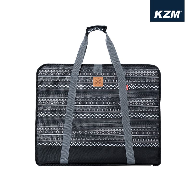 KZM 彩繪民族風折疊桌收納袋-L(黑色)