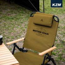 KZM 素面木手把可調低座折疊椅(黑色)