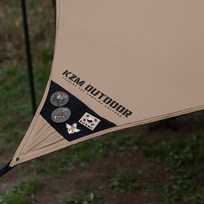 KZM 工業風碟型黑膠天幕 沙色