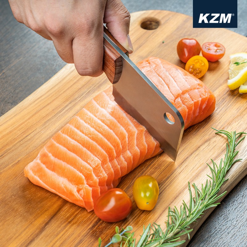 KZM 質感木柄隨身料理刀