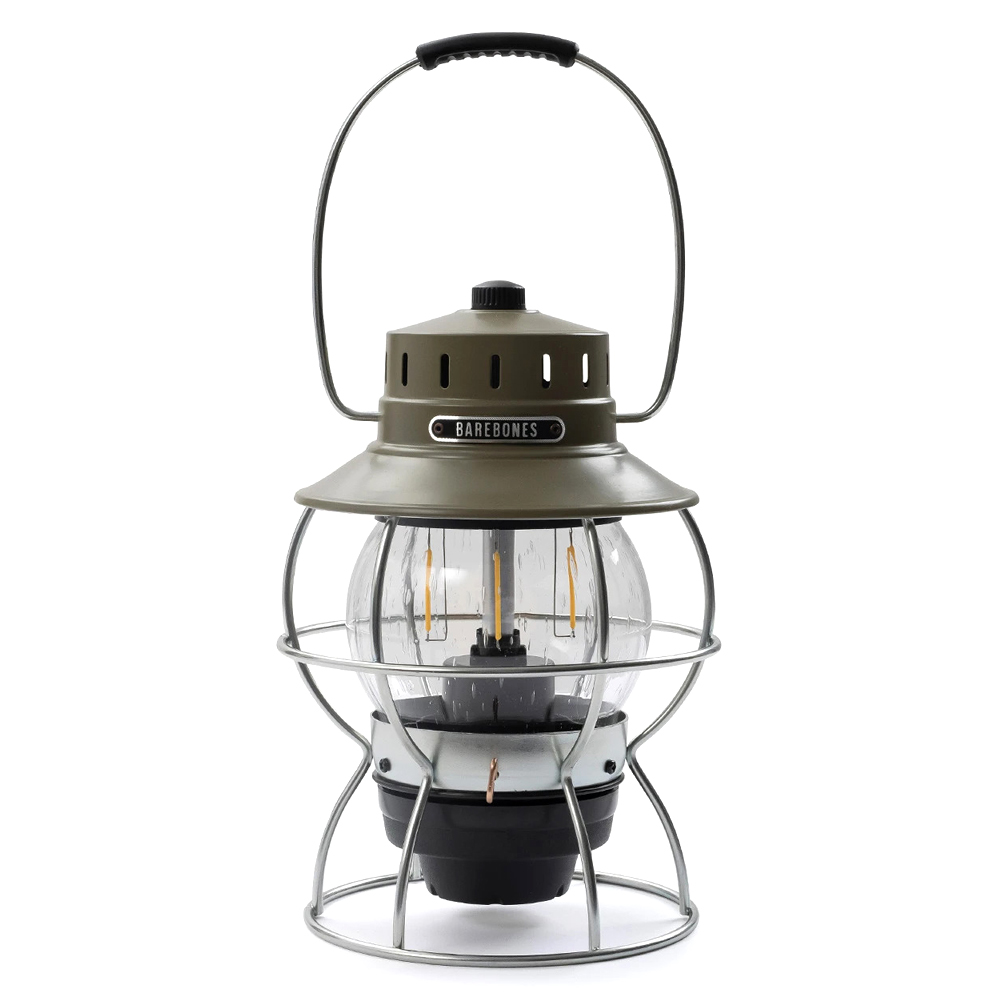 Barebones 手提鐵路復古營燈 Railroad Lantern/ 橄欖綠