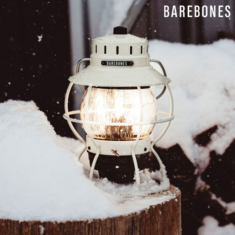 Barebones 手提鐵路復古營燈 Railroad Lantern/ 骨董白