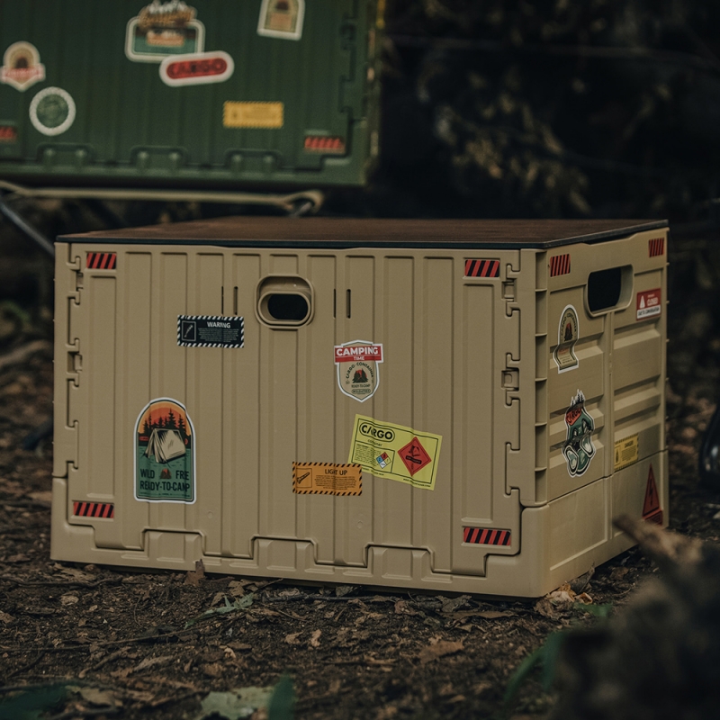  CARGO 工業風折疊收納箱-沙色