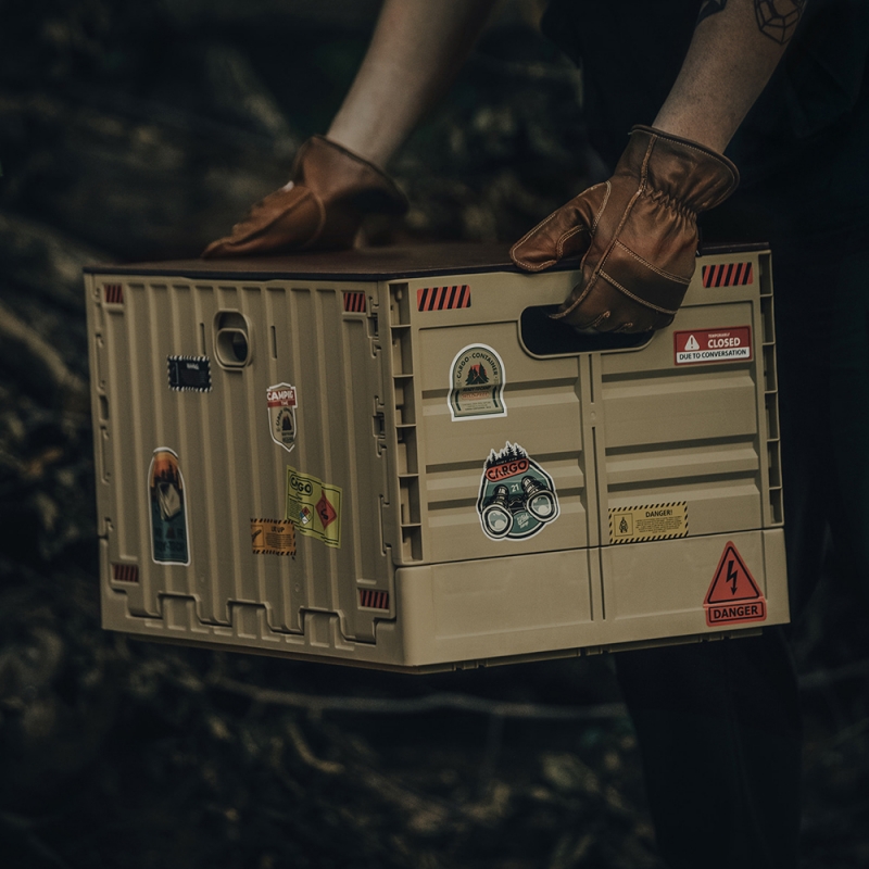  CARGO 工業風折疊收納箱-沙色