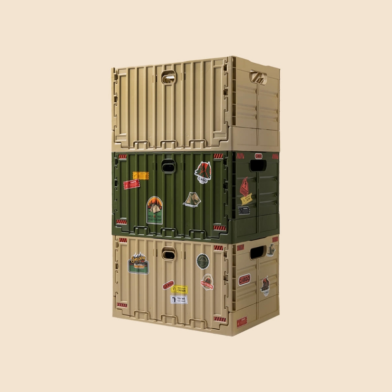  CARGO 工業風折疊收納箱-沙色