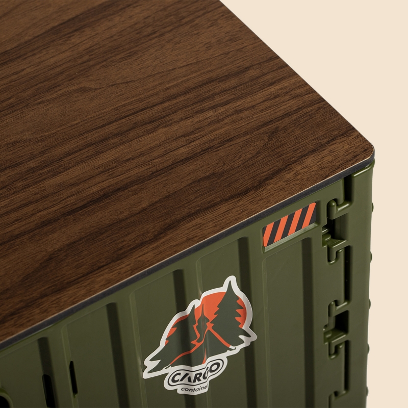 CARGO 工業風折疊收納箱-軍綠色