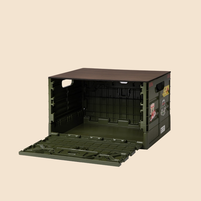 CARGO 工業風折疊收納箱-軍綠色