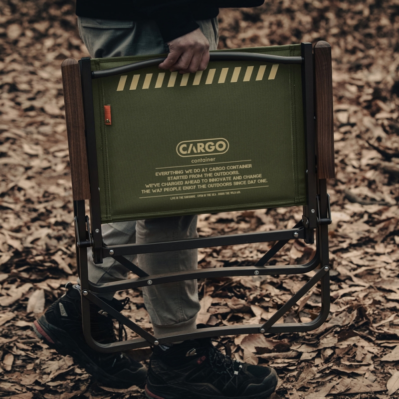  CARGO 工業風折疊椅-軍綠