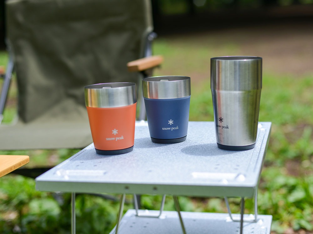 snowpeak 真 空 啤 酒 厚 平 底 杯 3 6 0 D U O 2 入 組
