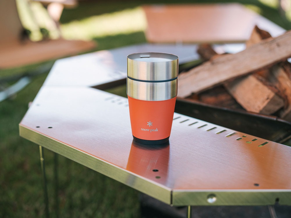 snowpeak 真 空 啤 酒 厚 平 底 杯 3 6 0 D U O 2 入 組