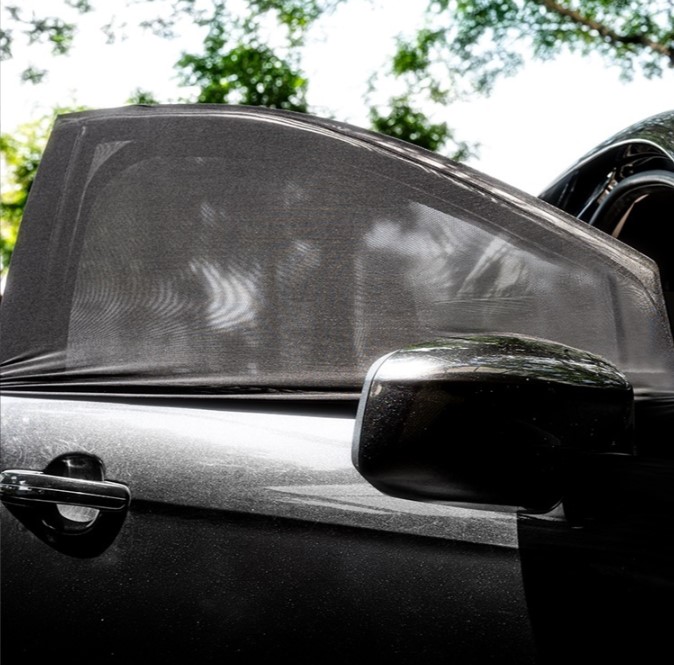 PAMABE OUTDOOR  車泊防蚊網前窗大A型-後視鏡位於車窗款