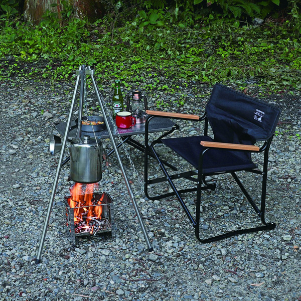 CAPTAIN STAG鹿牌 兩段式焚火吊鍋架