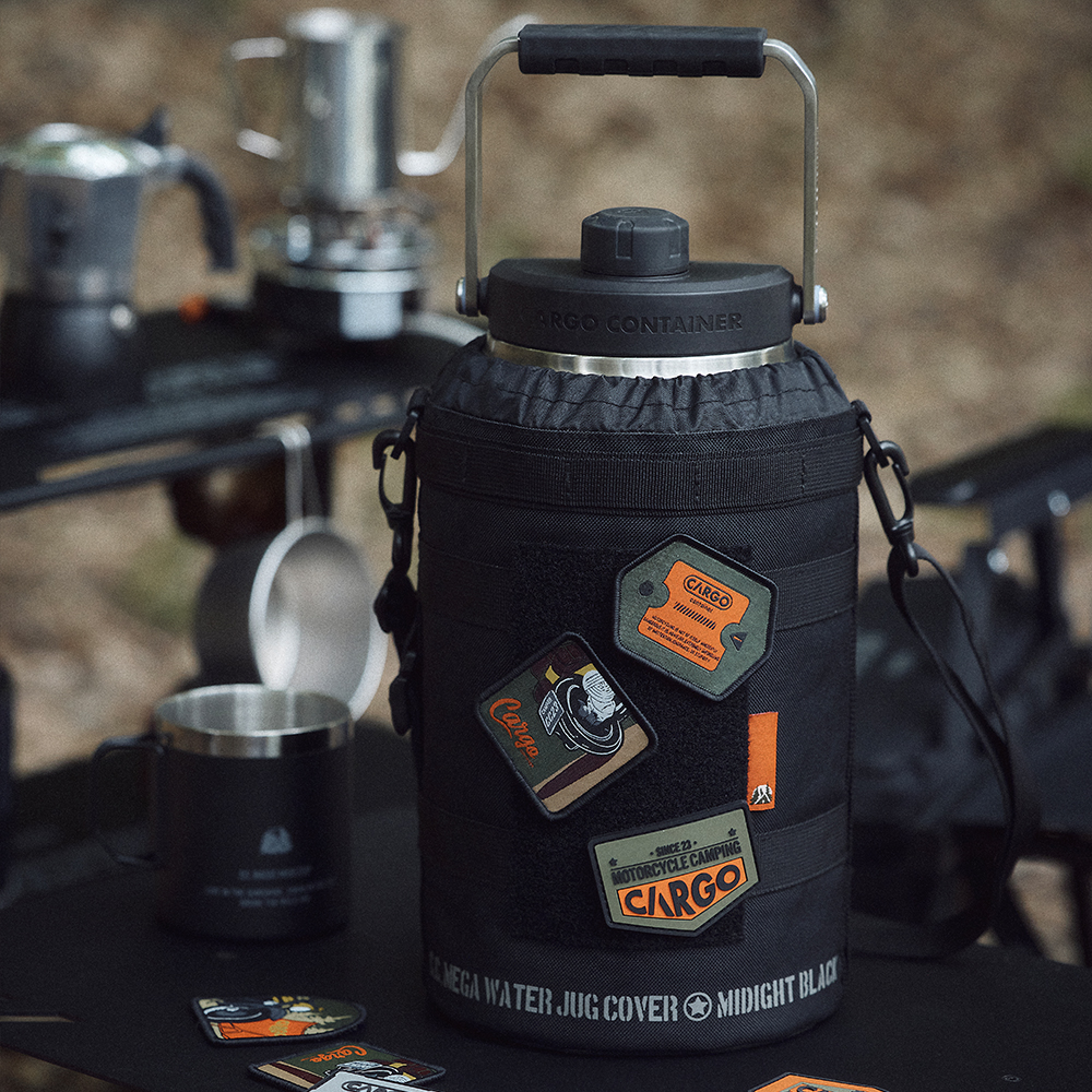 CARGO 工業風不鏽鋼3.8L手提水壺專用保護套-黑色