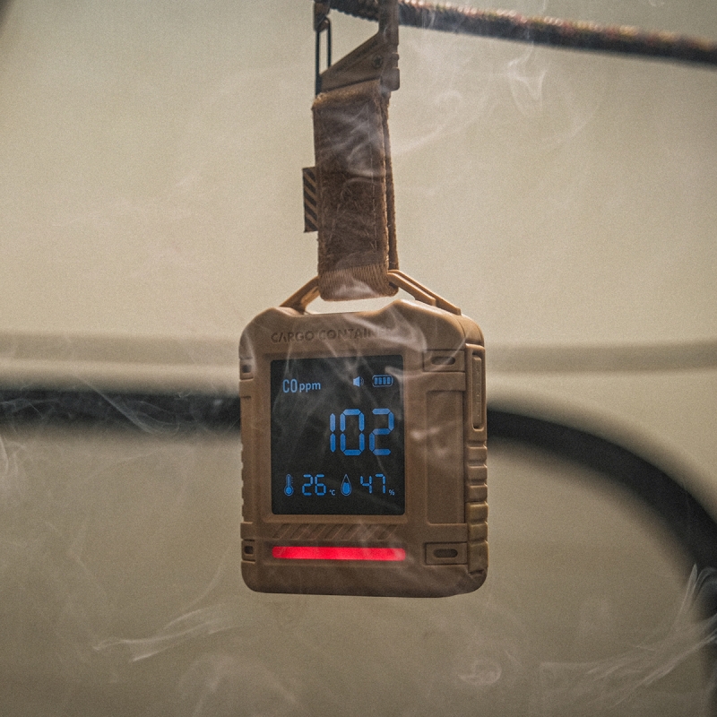 CARGO 一氧化碳溫濕度偵測器/黑色