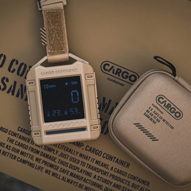 CARGO 一氧化碳溫濕度偵測器/黑色