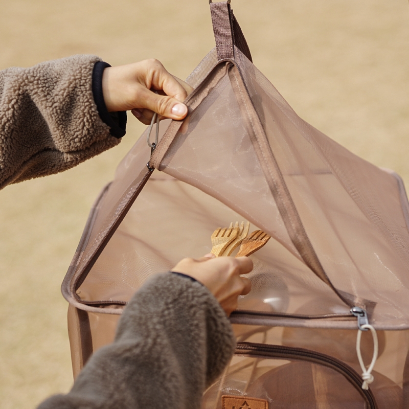 KZM 四層方形餐櫥籃 (可可)