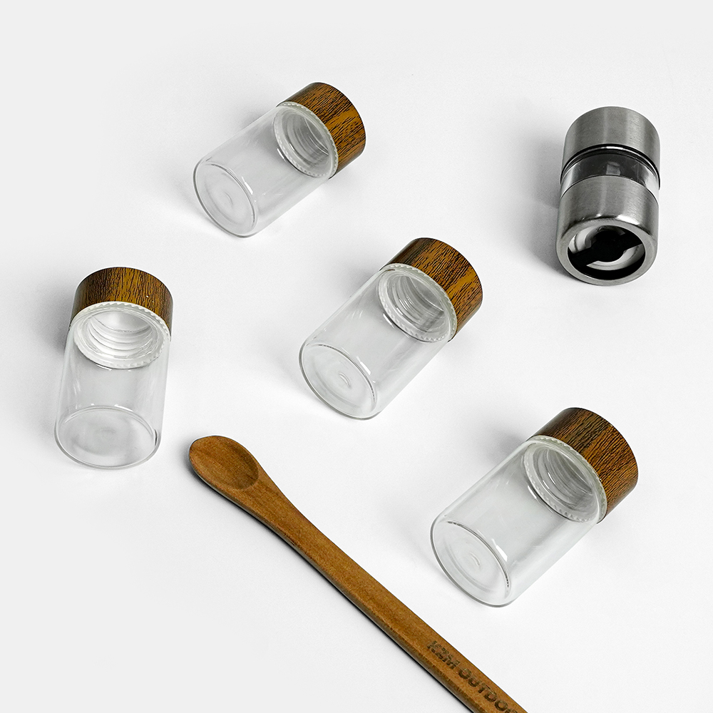 KAZMI KZM 工業風玻璃調味罐組S