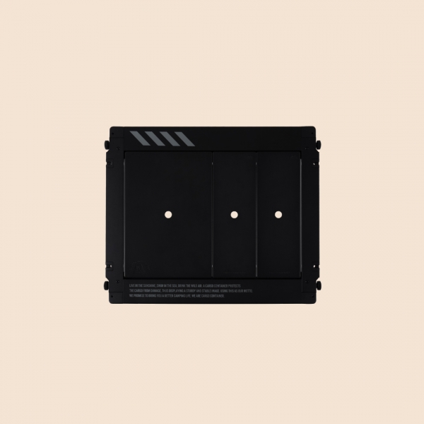 CARGO 工業風2單位折疊桌/黑