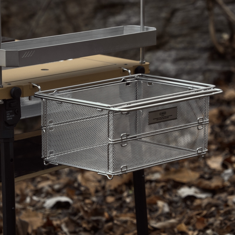 CARGO 1單位折疊網籃(深) 銀色