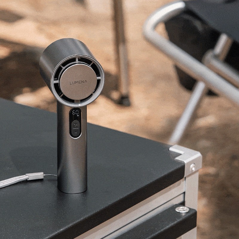 LUMENA JET ULTRA 充電式涼感手持風扇-鈦金