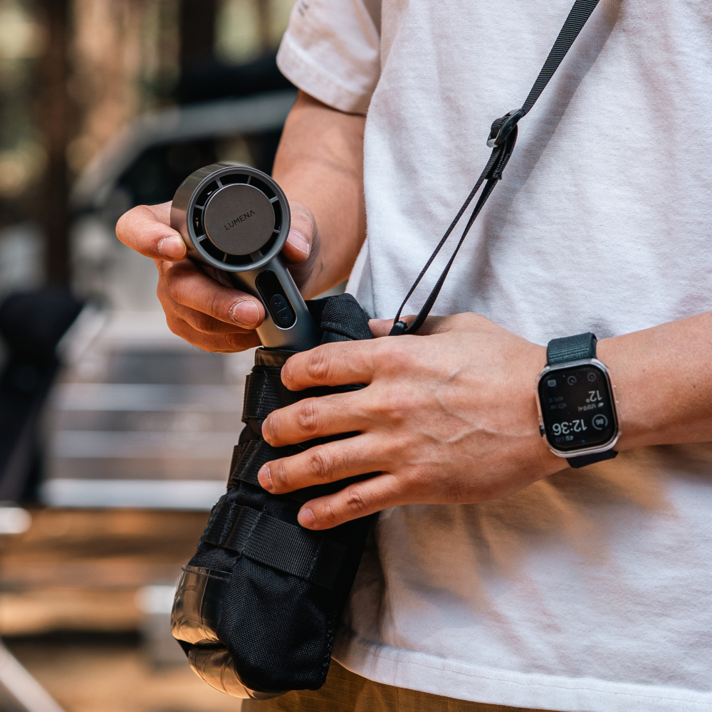 LUMENA JET ULTRA 充電式涼感手持風扇-鈦金