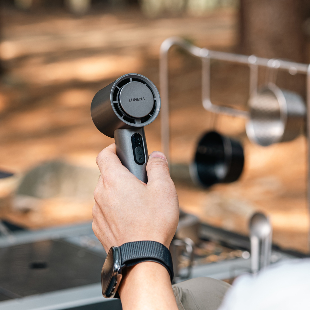 LUMENA JET ULTRA 充電式涼感手持風扇-鈦灰