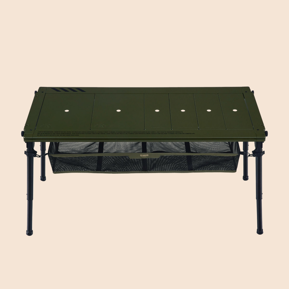 CARGO 工業風4單位折疊桌(軍綠)