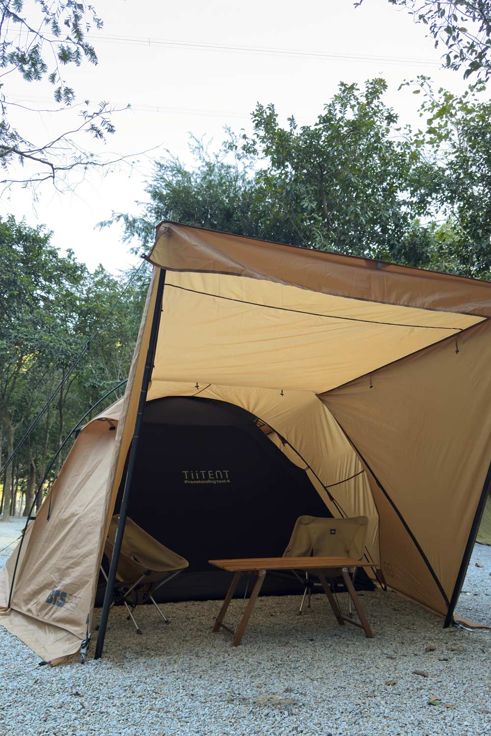 TiiTENT 4人自立外帳BTS285-墨黑(不含內帳)