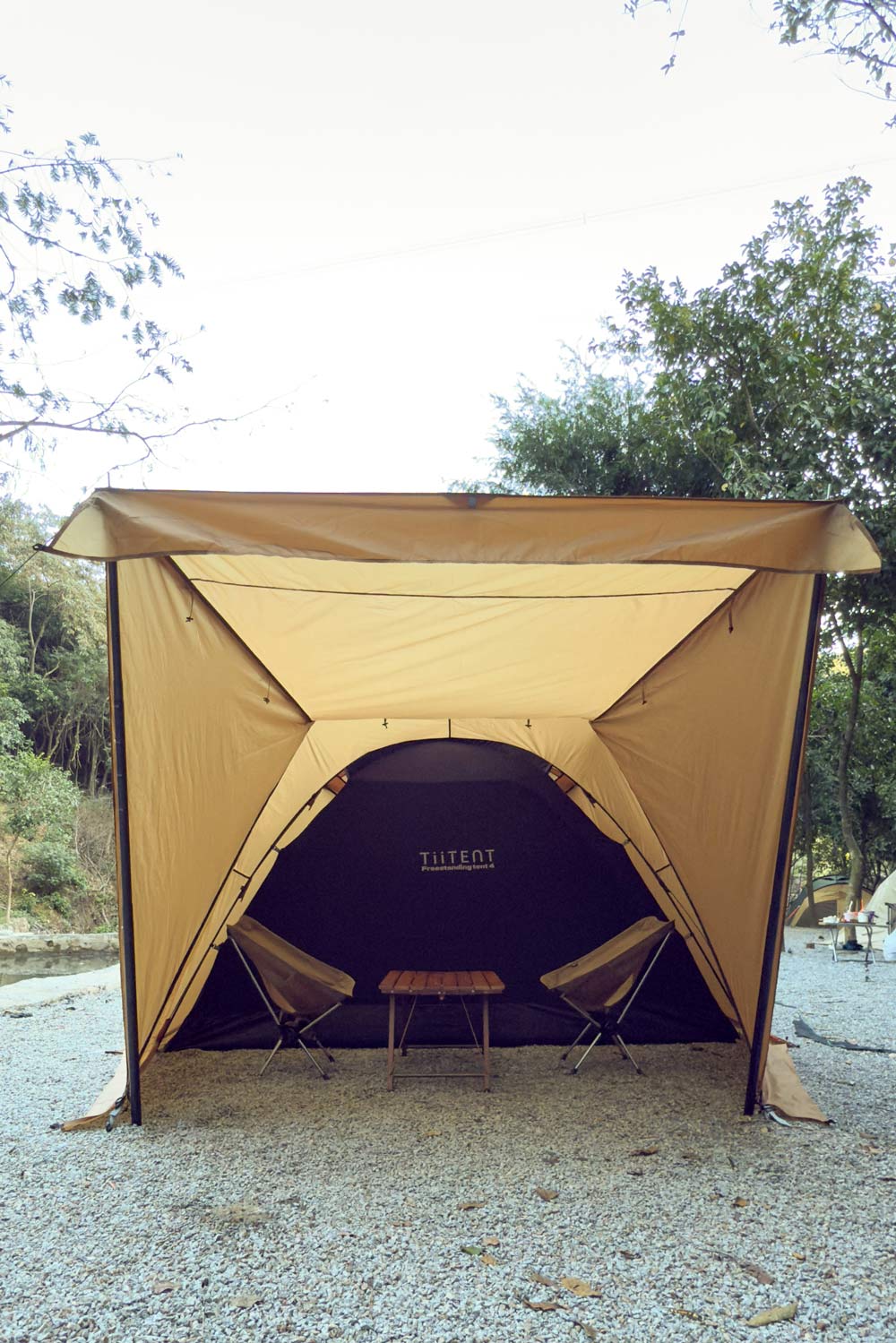 TiiTENT 4人自立外帳BTS285-墨黑(不含內帳)